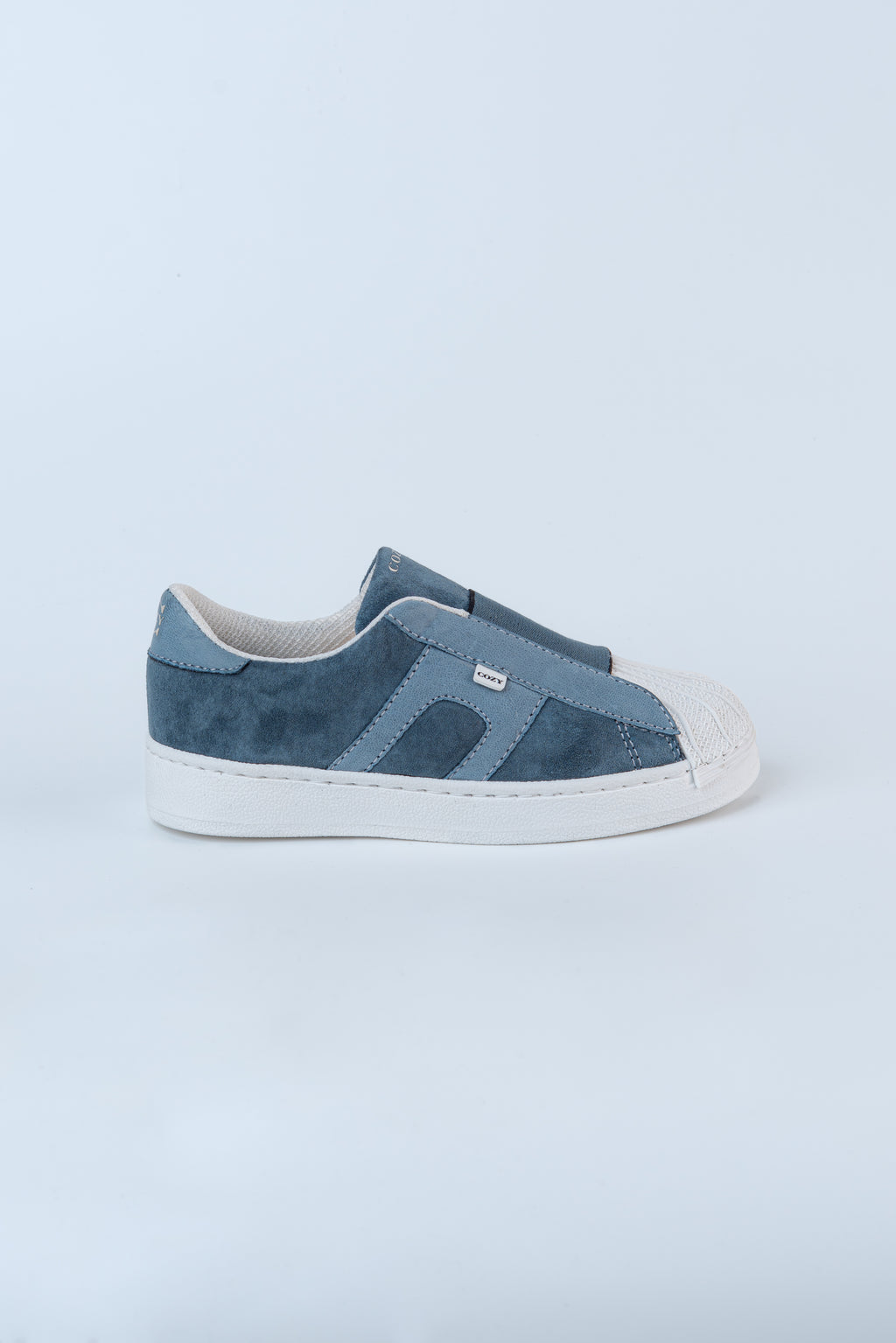 Tenis Sample 002 Cuero Unisex Gris Azulado