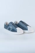 Tenis Sample 002 Cuero Unisex Gris Azulado